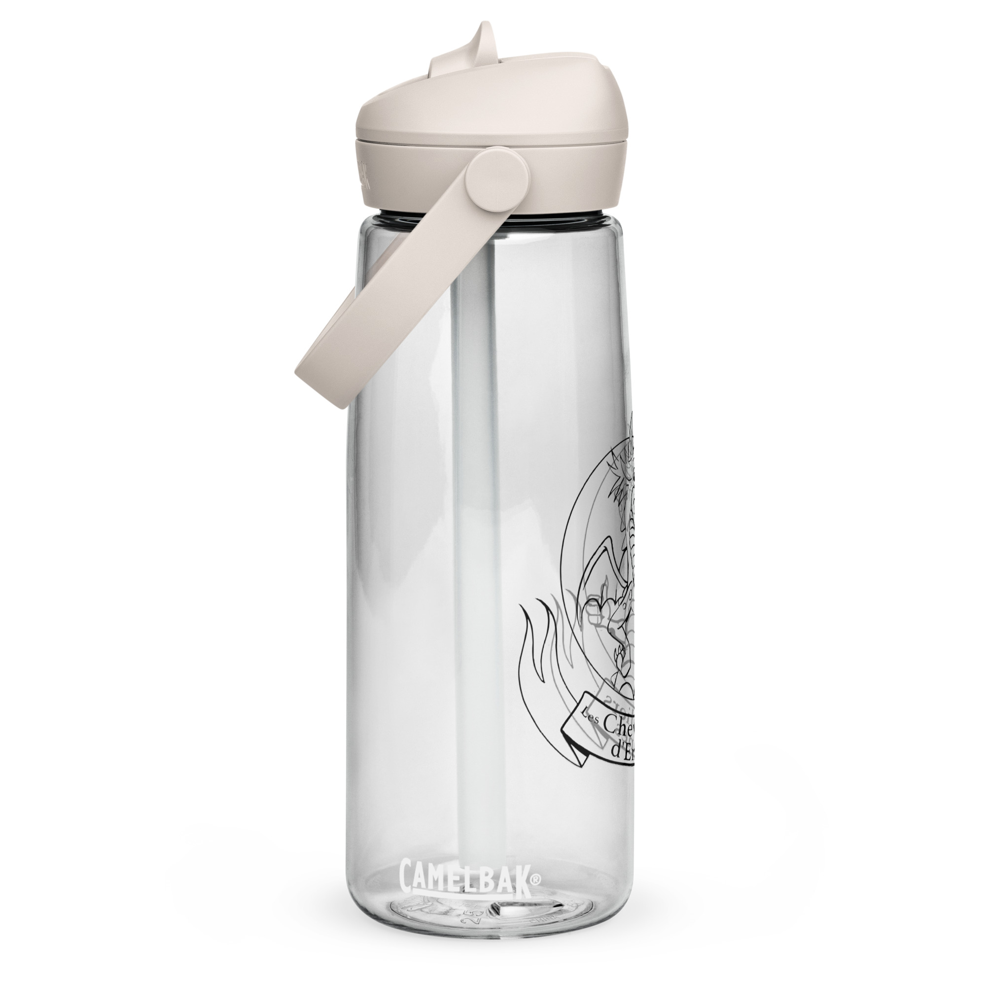 Gourde avec paille rétractable